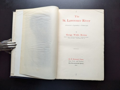 St. Lawrence River 1905 1st Edition Illustrated Canada USA History Color Map - Imagen 6 de 13