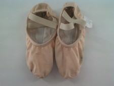 Dance Ballet Shoes DanzNMotion 496 Pink 2M Youth Split Sole Canvas