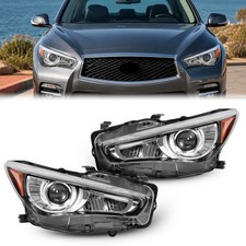 Led Drl Projector Headlights Assembly Wo Afs For Infiniti Q50 2014-2017 Pair Led Drl Projector Headlights Assembly Wo Afs For Infiniti Q50 2014-2017 Pair