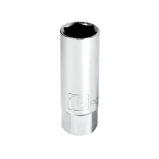 Powerbuilt 3/8" Dr. Metric 16mm Spark Plug Socket, Silver