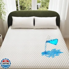 OhGeni 100% Waterproof Mattress Protector, Queen Size Mattress Pad, Fits 6"-2