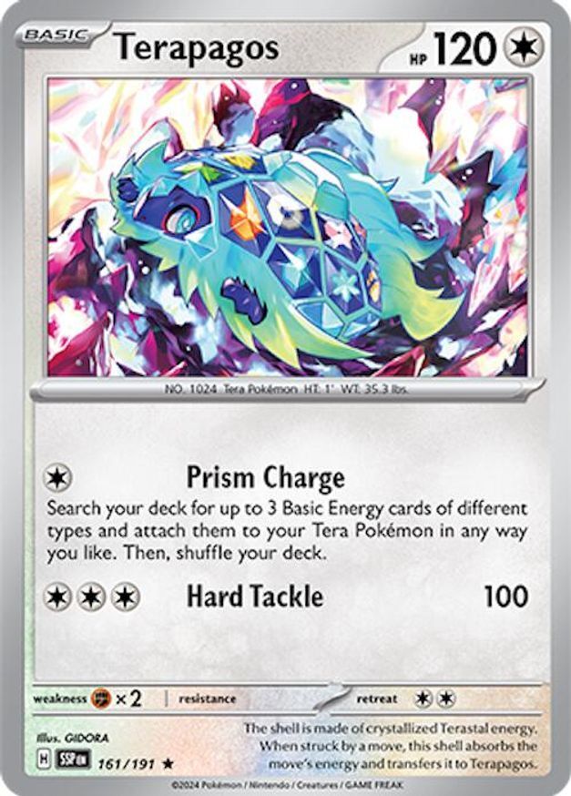 Pokemon Terapagos (161/256) Surging Sparks LP HOLO