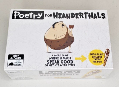 Poetry for Neanderthals Party Game by Exploding Kittens Brand Ages 7 and up NEW