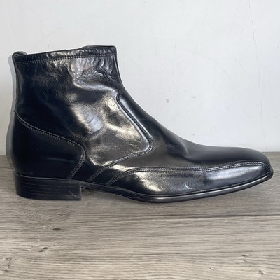 Roland Cartier Men's Full Leather Black Boots Size 10 BRAND NEW | eBay UK
