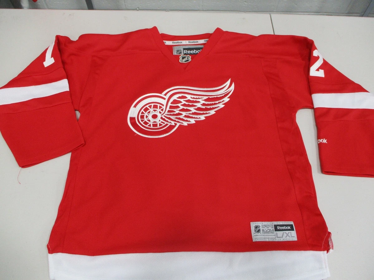 Andreas Athanasiou Men's Detroit Red Wings Reebok Premier Home Jersey - Small