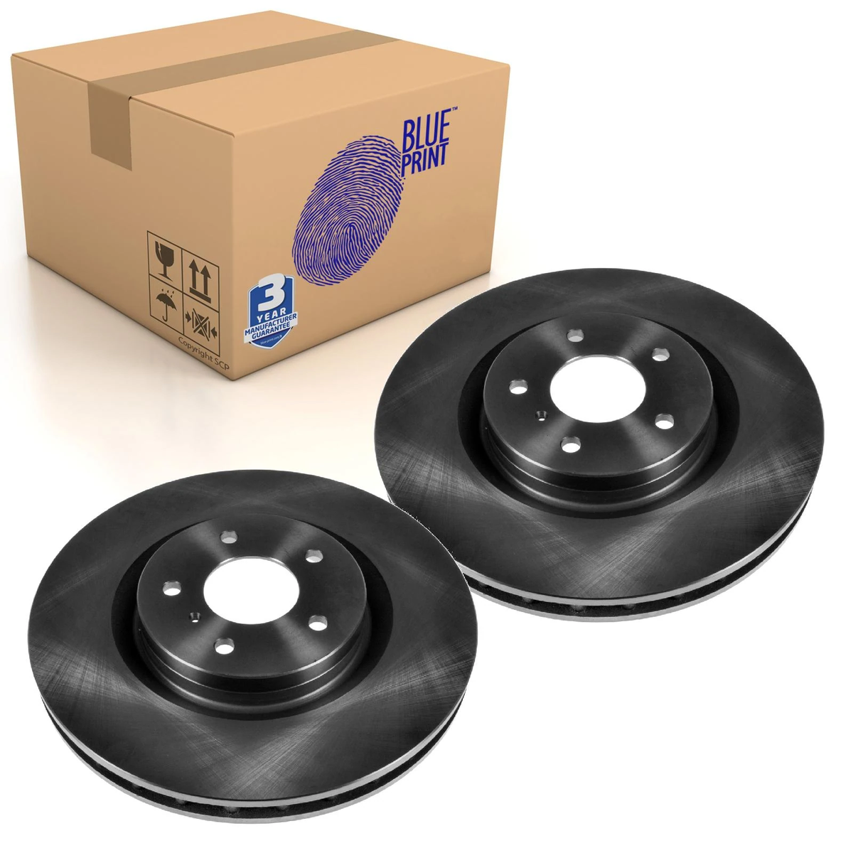 「QUICK PACK 13」 Pair of Front Brake Disc Fits Nissan 350Z Fairlady Z Skylin