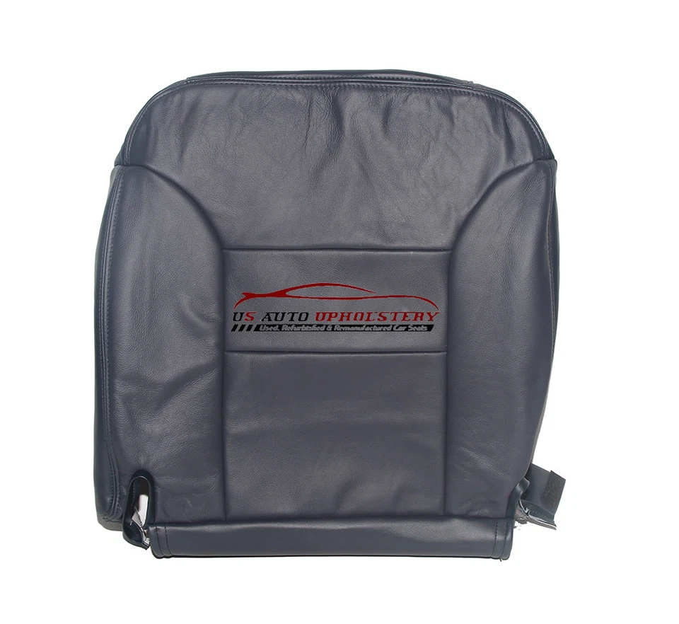 Cubierta de asiento de cuero inferior del conductor azul para 99 GMC 2500 4X4 diésel Chevrolet K3500 Foto 2 de 4