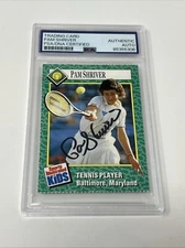 PAM SHRIVER ROOKIE AUTO RARE SIGNED SI For Kids Grand Slam PSA DNA