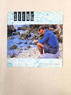 Sting - Love Is The Seventh Wave  - RECORD SLEEVE ONLY (45RPM 7 ) (SLV188) 