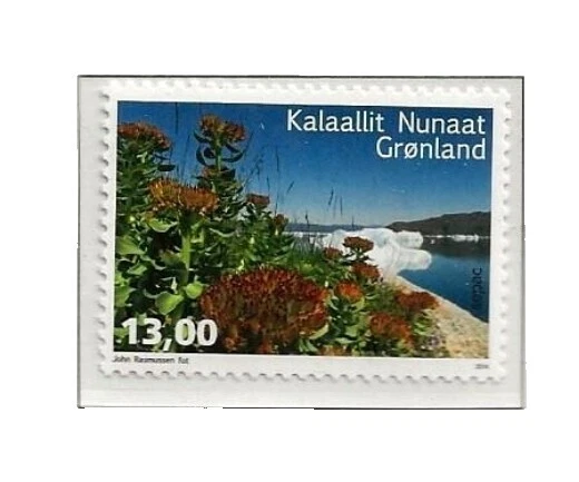 En excelente estado nunca abisagrado/estampillada sin montar o nunca montada Flores Sellos Groenlandia