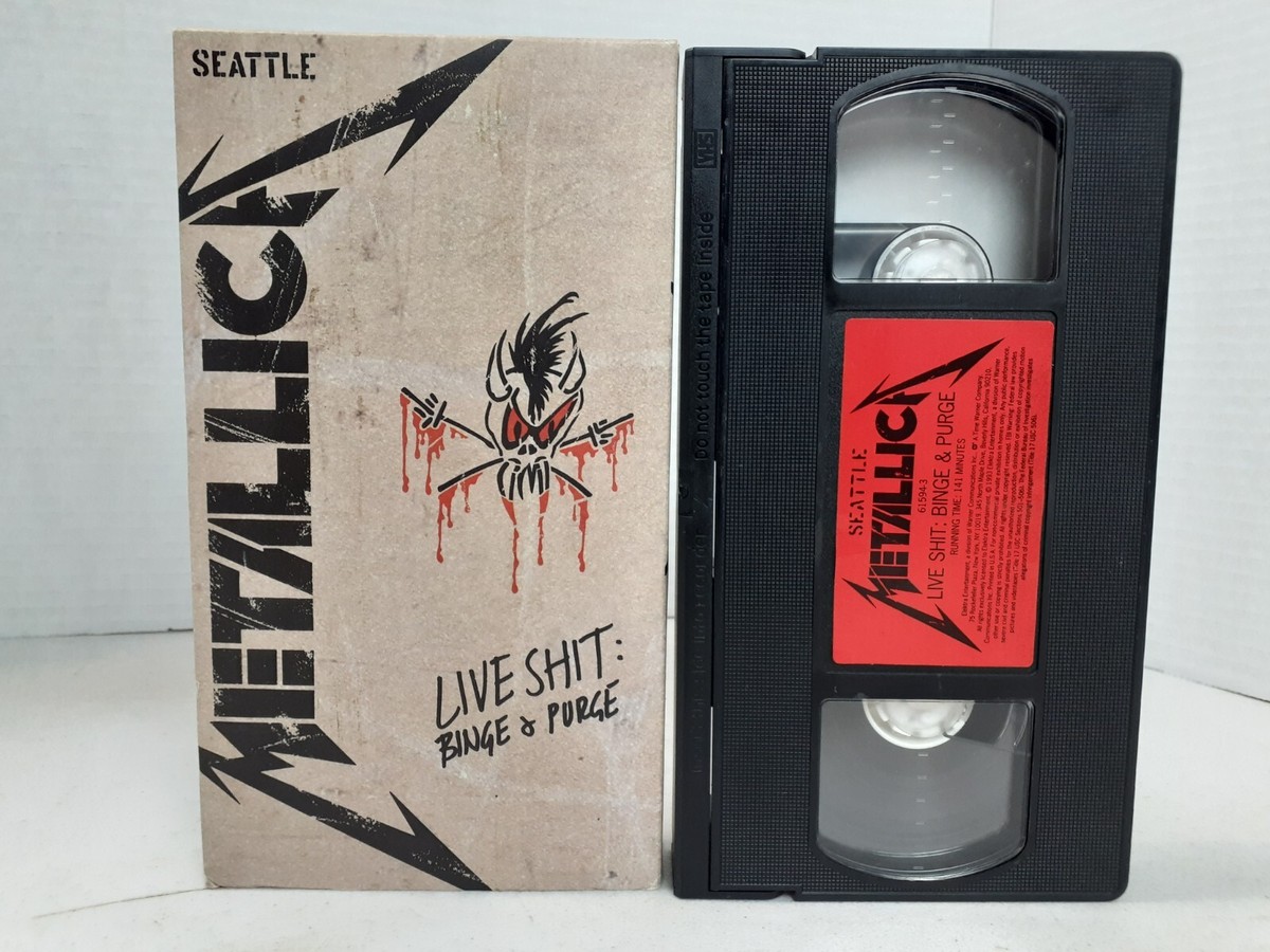 Metallica 1993 Live Shit Binge & Purge Seattle & San Diego 3 VHS