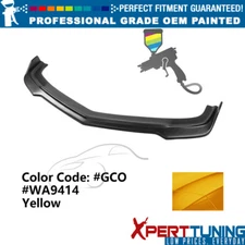 Fits 10-13 Chevy Camaro V8 SS V2 Style Front Bumper Lip PP Painted #GCO Yellow