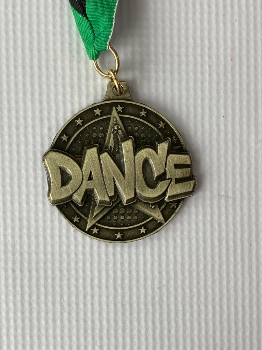 Dance Trophy Award Medals with a Neck Ribbon Black Green 24 Pack | eBay