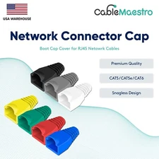 CAT5e CAT6 CAT5 Plug Boot End Cap Cover Head Network Connector RJ45 Cable Colors