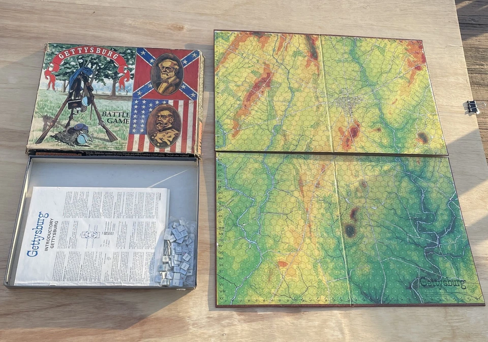 VTG GETTYSBURG U.S. Civil War 1977 Avalon Hill strategy game 90% Unpunched Copy - Image 2 of 4