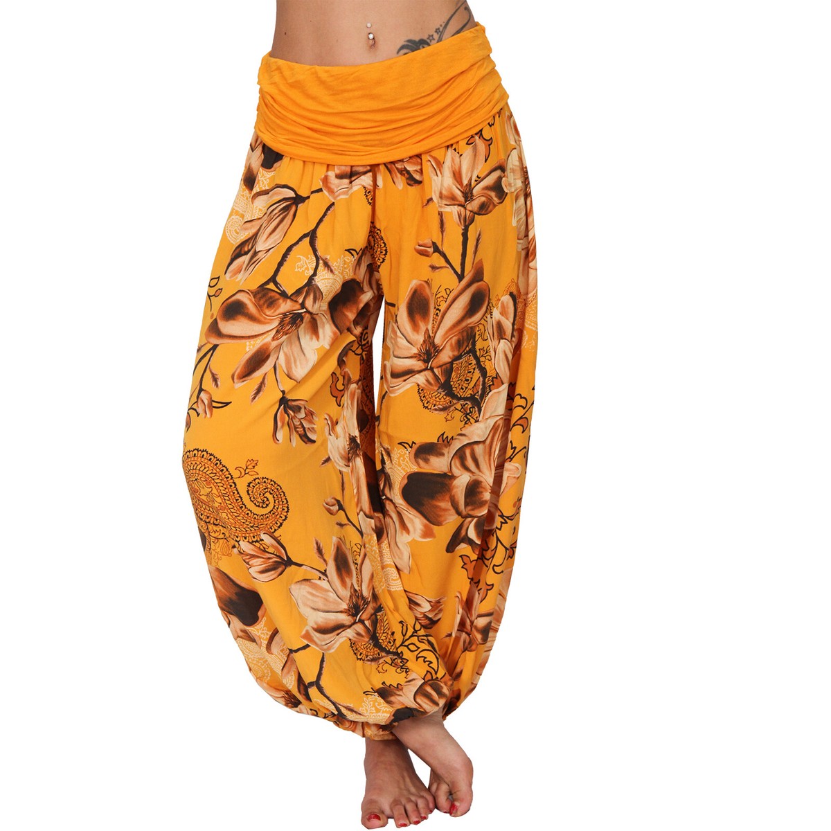 ZARMEXX Pantaloni Da Donna Aladin, Estivi, Per Il Tempo Libero Per Yoga Pilates Harem Mod 2 Marrone 42 48 118601507 - Foto 10