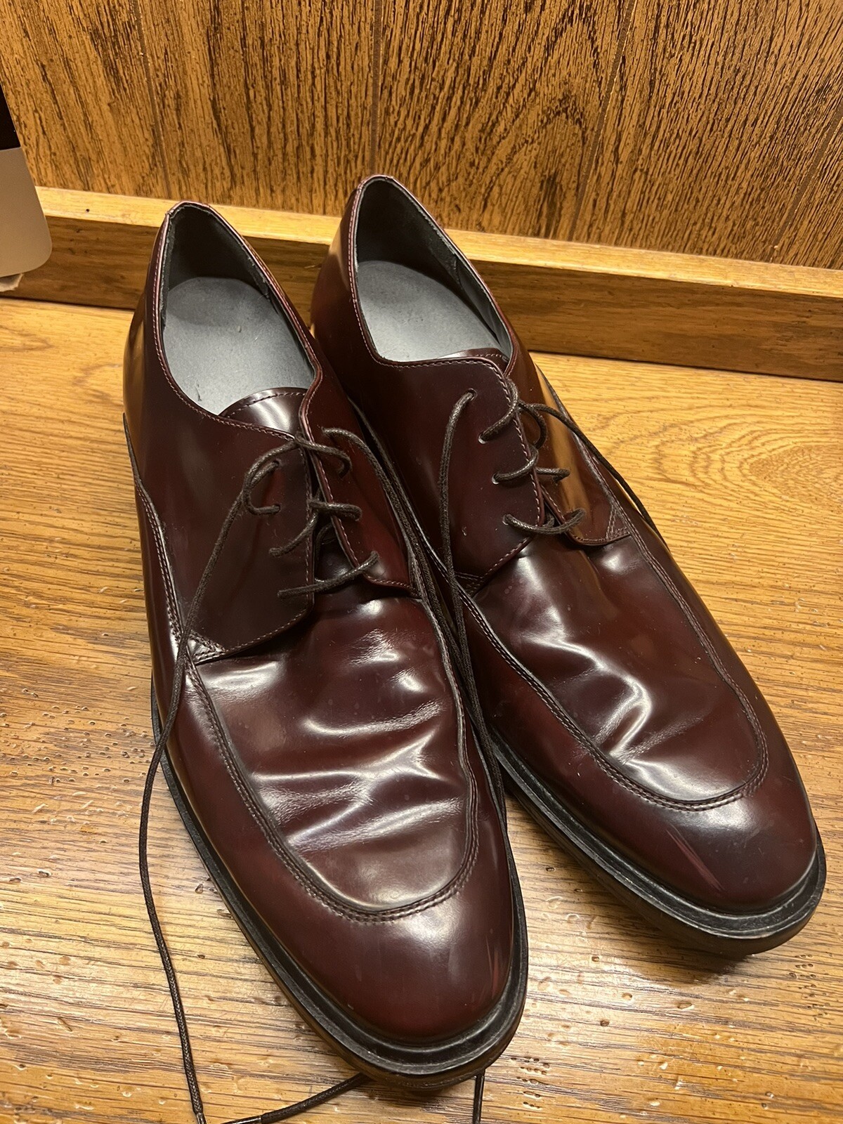 SAOLA Scarpe Oxford Kenneth Cole New York da uomo Burgandy taglia 12 m ottime condizioni