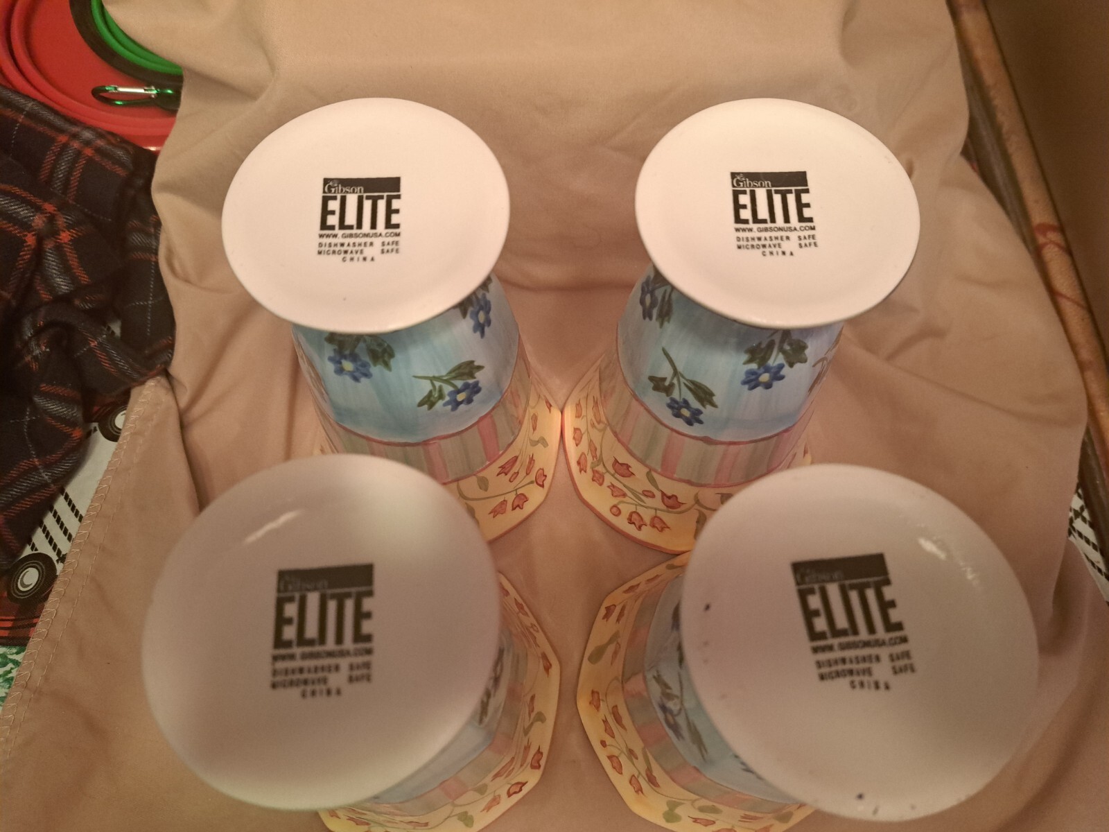 Gibson Elite Parfait Creams Fountain Dishes