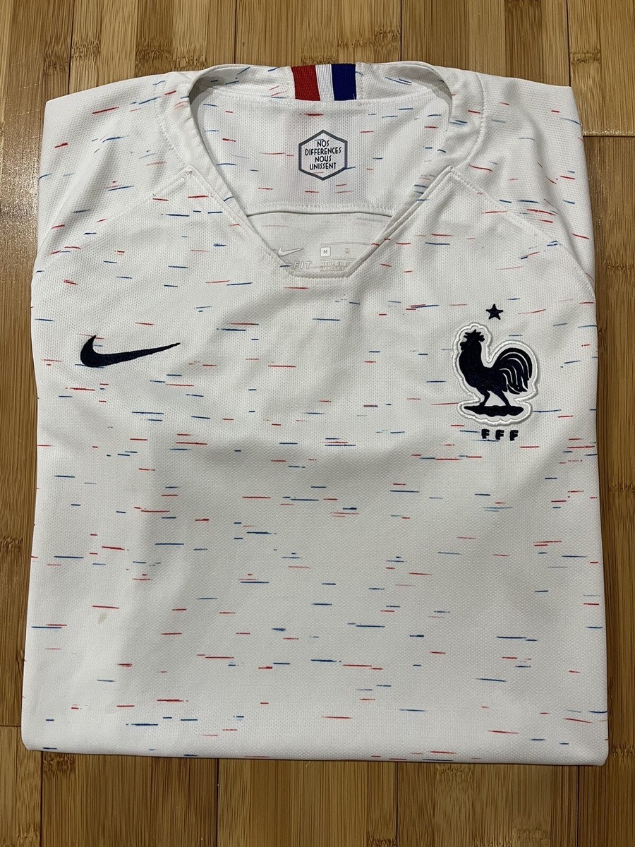 Women's Nike France 2018 Away Soccer Jersey Medium White