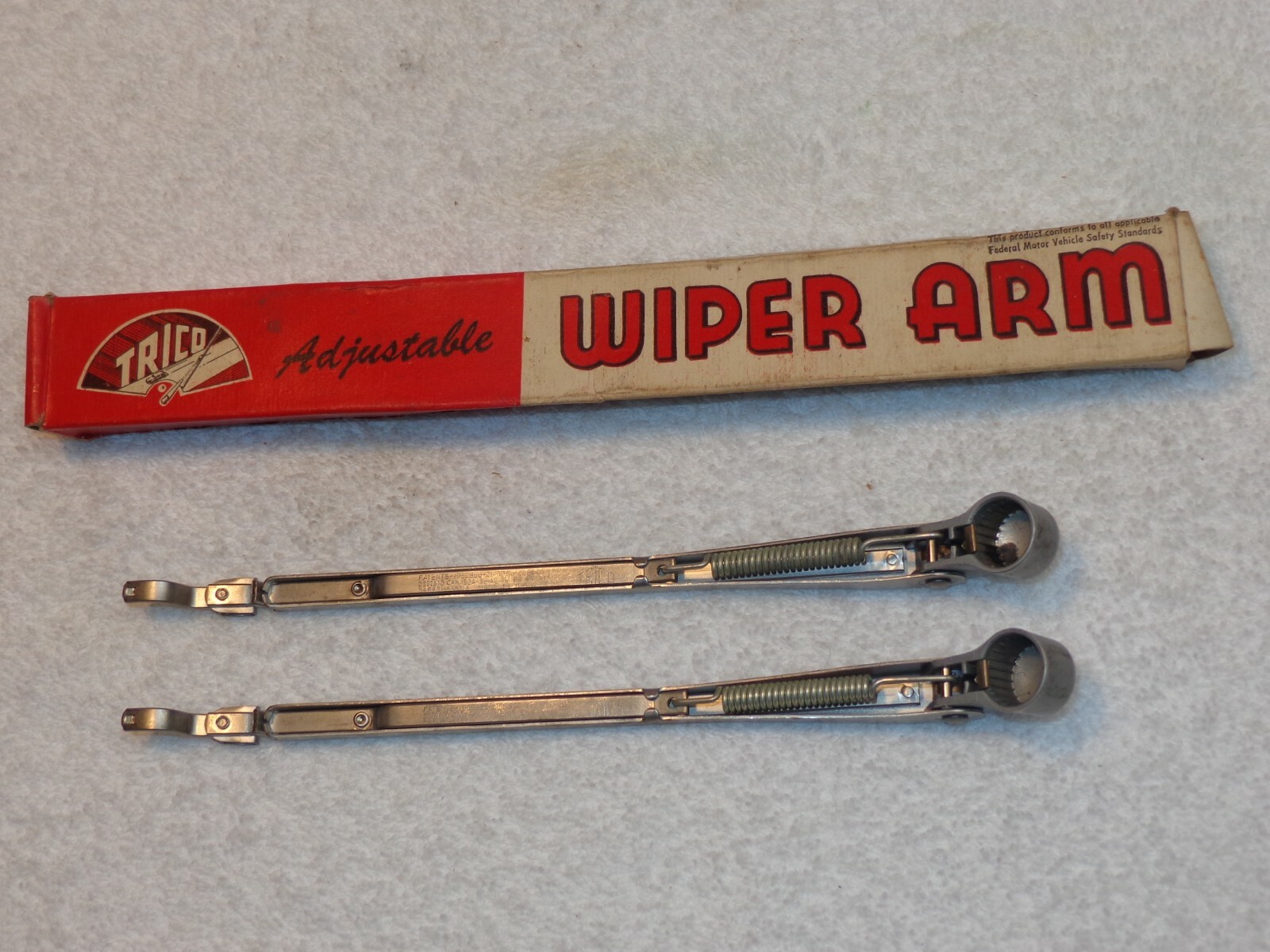 (2)..‘NOS’ Trico Wipers Arms.....Adjustable 7 ¾” 12 ¼”.....Made in
