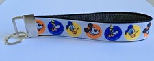 Key Fob Key Chain Holder Wrist Lanyard Disney Passholder Mickey Goofy Donald