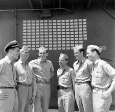 WW2 WWII Photo Aboard US Lexington CV-16 in 1944  World War Two US Navy  / US061