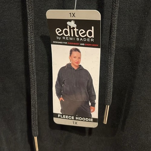 Edited by Remi Bader Washed Black Fleece Hoodie - Picture 8 of 10