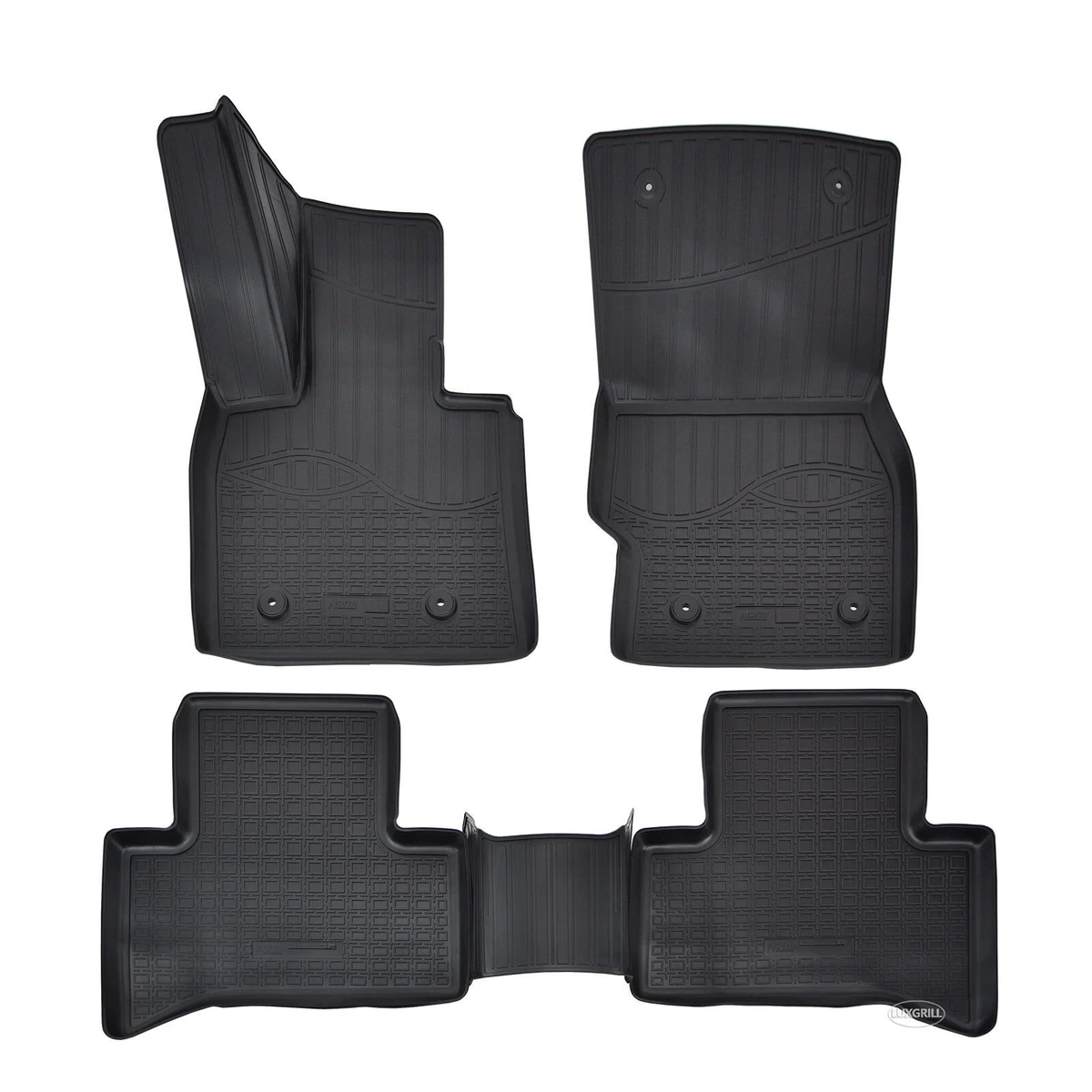 Tappetini In Gomma Su Misura Per Alfa Romeo Stelvio (2016+) – Set Di 2 – Bordo Rialzato E Antiscivolo