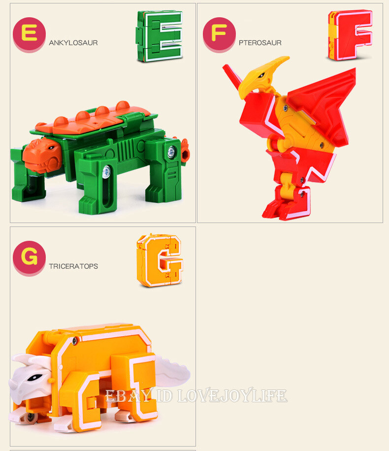 A-Z Alphabet Robots Toys for Kids ABC Learning Transformers Toys