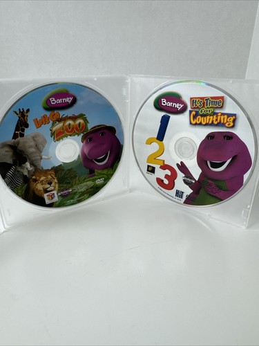 Barney 2 Disks- Lets Go to the Zoo & It’s Time For Counting 