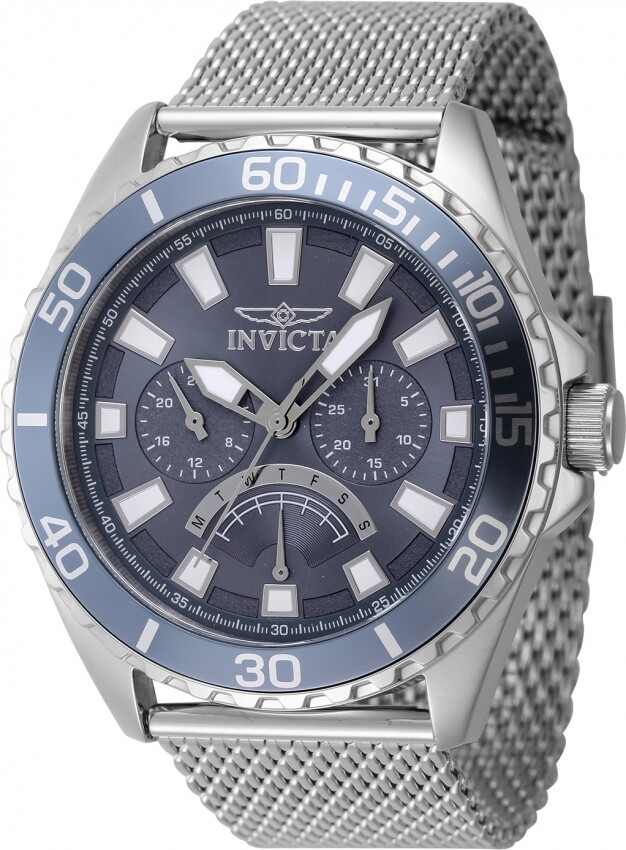 Invicta Pro Diver GMT Retrograde Quartz Blue Dial Men's Watch 46905