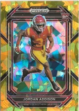 2023 Panini Prizm Jordan Addison Gold Prizm SP RC Minnesota Vikings