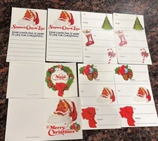 Vtg 1976 WINCHELL’S DONUT HOUSE Christmas Tags Lot~MCM~Ephemera~Ad Giveaways