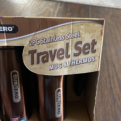 SubZero Two-piece Stainless Steel Travel Set.15 oz. Mug, & 17 oz