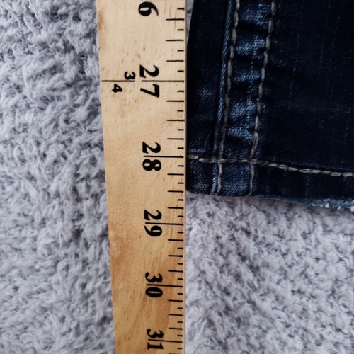 Silver Jeans Women 29x32 Blue Suki Surplus Bootcut Faded Dark Wash Flap Pockets - Picture 4 of 14