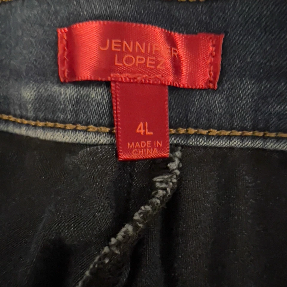 Jennifer Lopez JLO Mujer Talla 4L Tiro Medio Elastizado Pull On Jeggings Bolsillos con Cremallera Foto 4 de 4