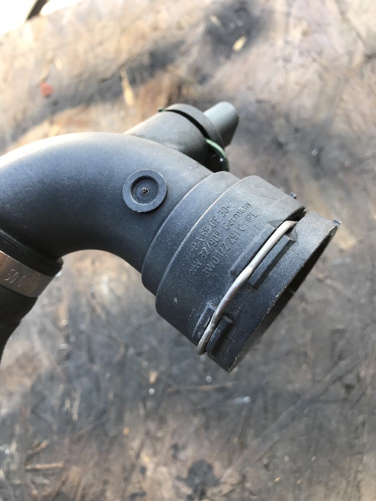 2011-2012 Bentley Continental GT Top Radiator Hose OEM!! 3W0122051