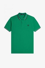 Fred Perry Polo Manica Corta Slim Fit Verde - Taglia L Abbigliamento Uomo Polo