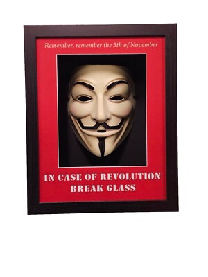 Guy Fawkes Remember The 5th of November V for Vendetta Mask