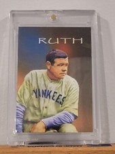 2016 BABE RUTH NYY /14 ORIGINAL PRINT ART SKETCH CARD ARTIST SIGNED PAT CROWE
