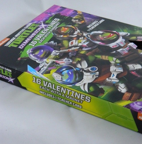 Tarjetas de San Valentín de 16 unidades de Teenage Mutant Ninja Turtles dimensión con imán - Imagen 2 de 5
