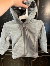Cubcoats Tomo the Tiger Zip-Up Hoodie Color Grey Size 2T