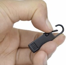 5X ERSATZ REPARATUR SET REIßVERSCHLUSSANHÄNGER PULL ZIPPER METALL SCHWARZ BLACK