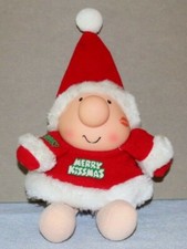 Vintage Ziggy Santa Stuffed Doll Plush Santa Suit Merry Christmas 7" American Gr