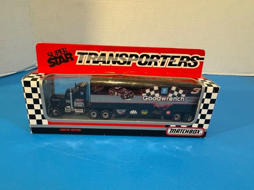 Matchbox 1992 Super Star Transporter Dale Earnhardt Goodwrench Racing - Foto 2 di 15