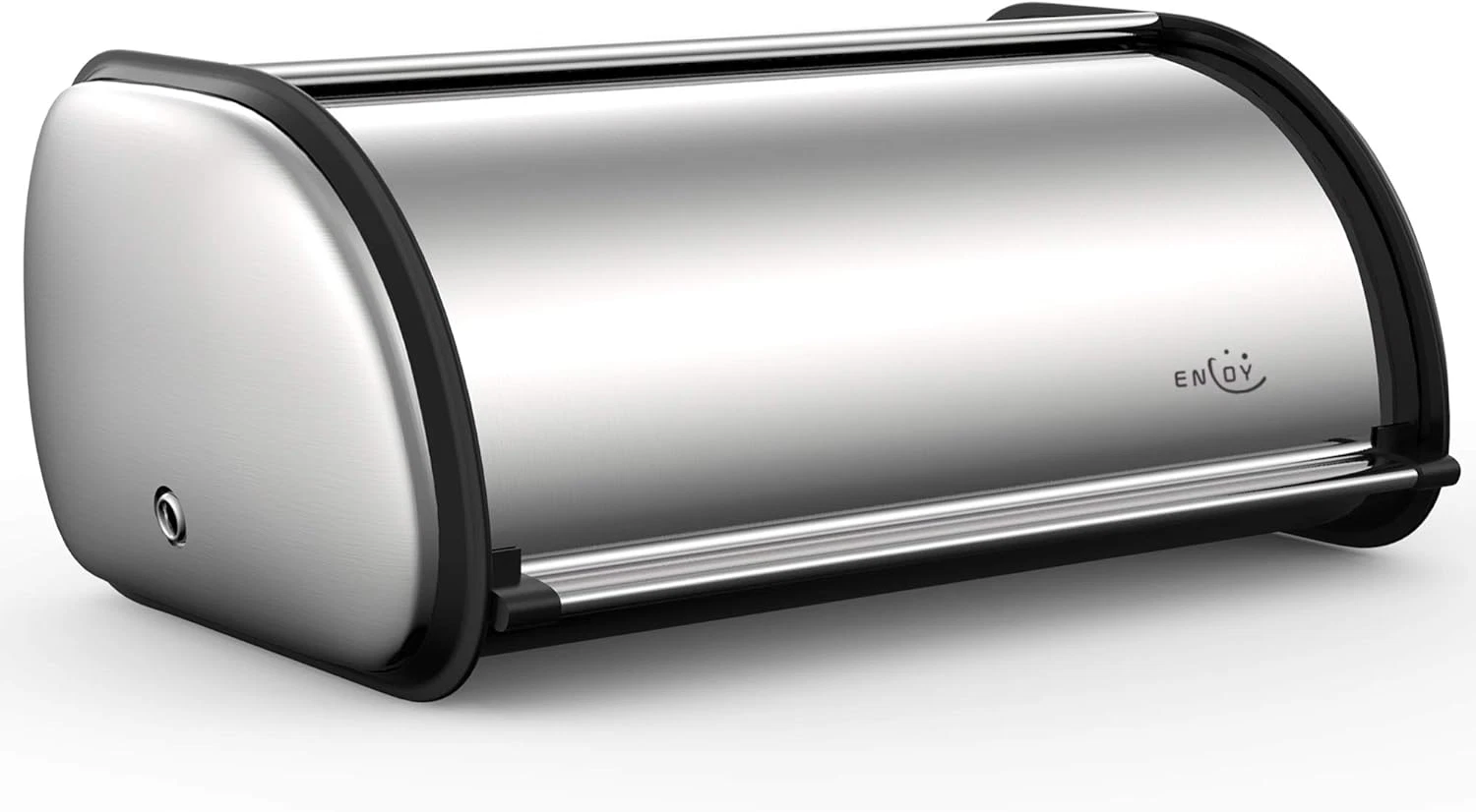 Stainless Steel Roll Top Bread Box - Large Capacity Kitchen Storage Solution