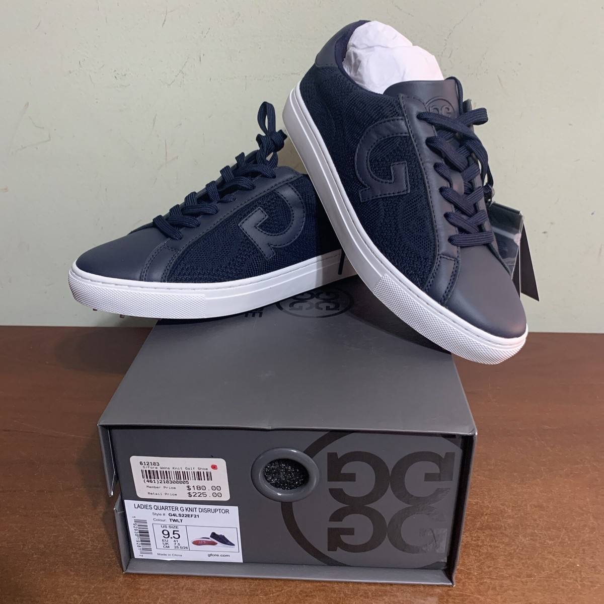 G/FORE G4 Womens Quarter G Disruptor Navy/White Golf Shoes