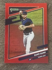 2021 Donruss Baseball Holo Red Variation Bamm-Bamm #155