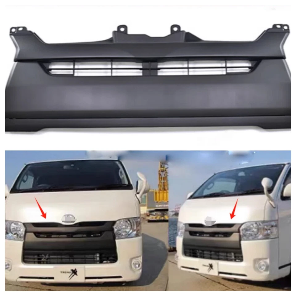 2014-17 For Toyota Hiace 200 Series 4 Type 1695 Narrow-body Plating Front Grille - Image 3 of 4