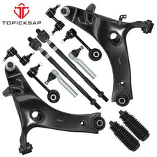For Subaru Forester 2009-2013 12pc Front Lower Control Arms Tie Rod Sway Bar Kit For Subaru Forester 2009-2013 12pc Front Lower Control Arms Tie Rod Sway Bar Kit